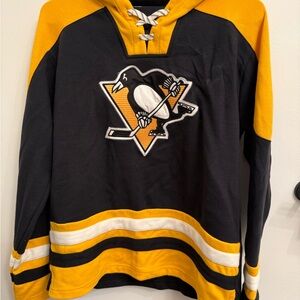 Youth Pittsburgh Penguins Black Ageless Must Have Home V-Neck Pullover Hoodie